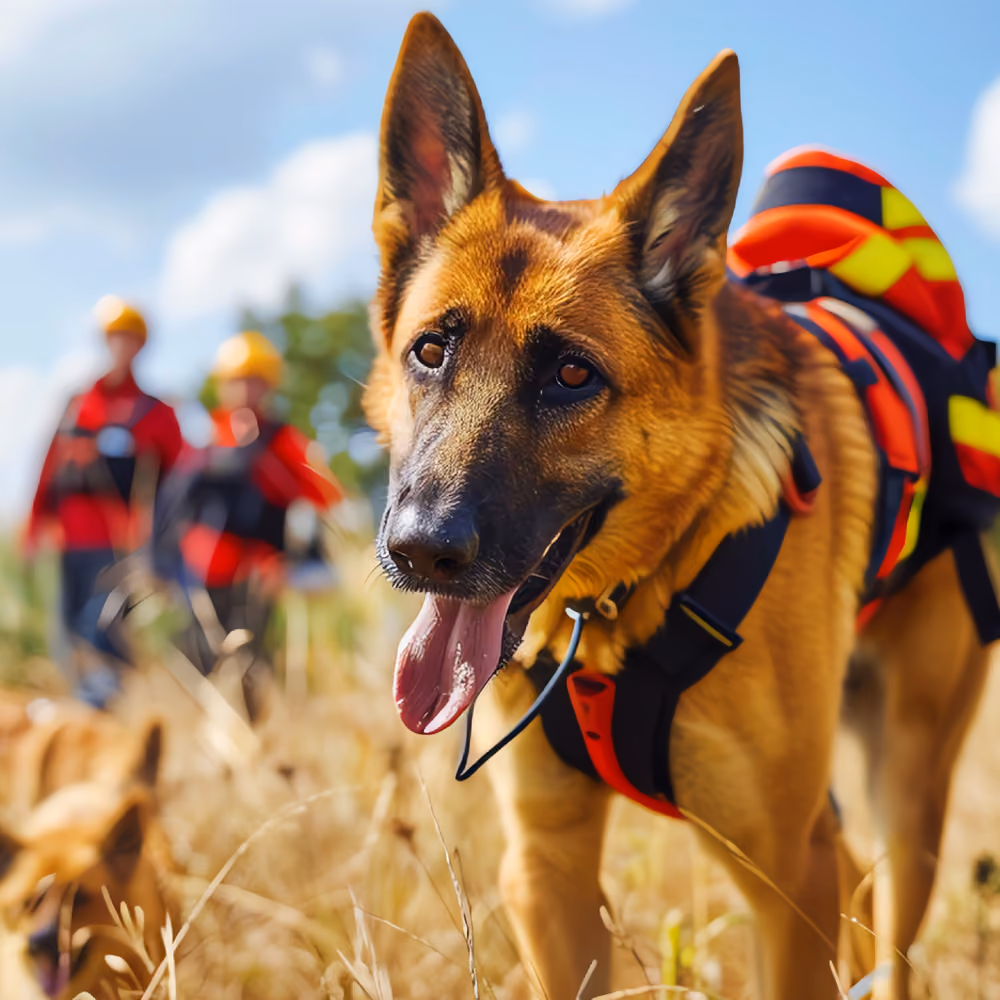 Working dog on duty – corporate supply